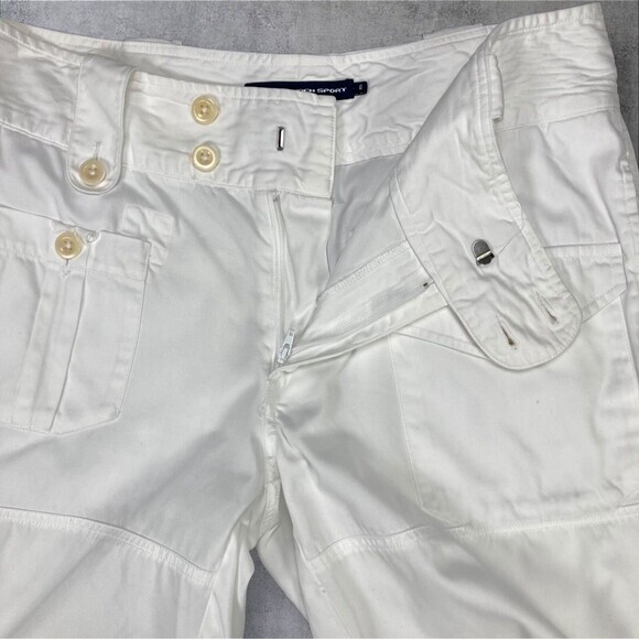 Ralph Lauren Sport Cargo Shorts Womens Sz 6 White Summer Travel Coastal Vacation - Picture 3 of 12
